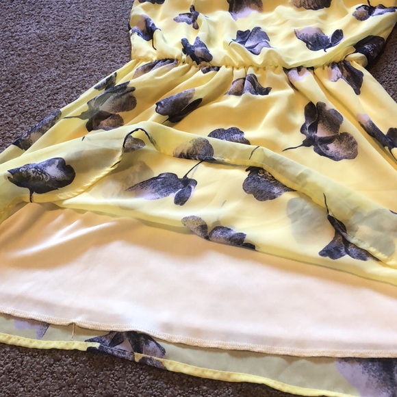 Yellow Floral Summer Dress - Picture 6 of 9